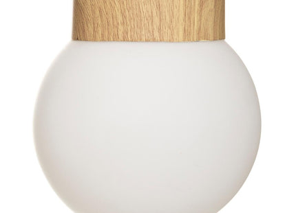 Velador de mesa "Hotel" de metal azul marino y cristal blanco A46cm - 178916