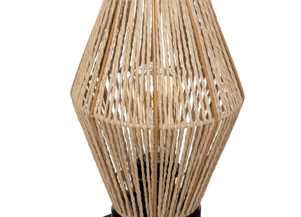 Velador de mesa de cuerda "Aissa" natural A32cm - 178944