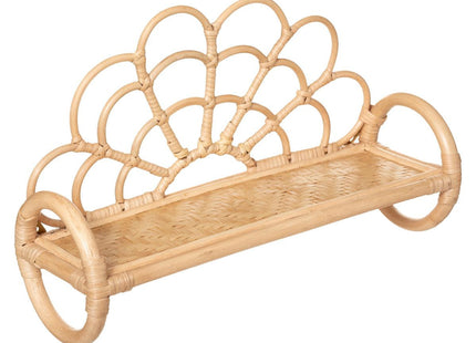 Estante de pared de ratán y bambú "Aoni" - 179011