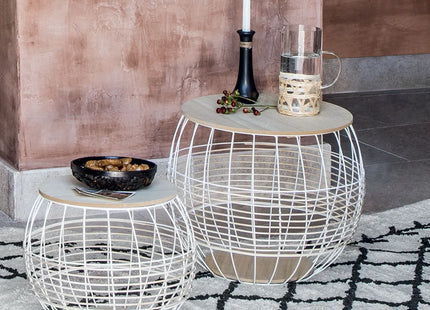 Mesa nido "Juline" blanca D50cm GM - 179126