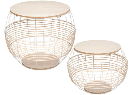 Mesa nido "Juline" blanca D41cm PM - 179126