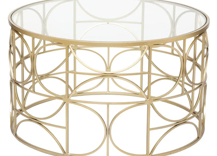 Mesa de centro "Suite" dorado D71cm - 179156