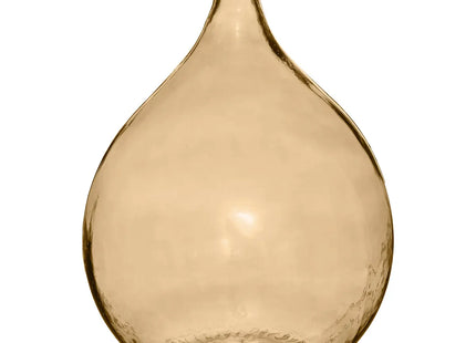 Florero "Dame Jeanne" A56cm de vidrio reciclado amarillo - 179203B