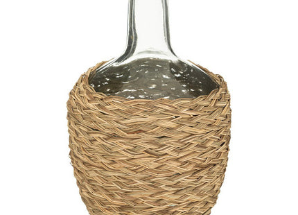 Jarrón de vidrio trenzado natural "Cuba" A31cm - 179235