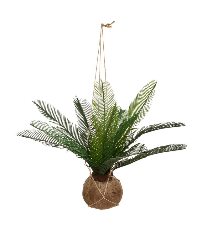 Palmera artificial en maceta de coco A50cm - 179299