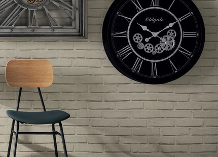 Reloj "Loann" negro D76cm - 179408