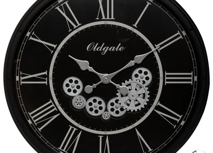 Reloj "Loann" negro D76cm - 179408
