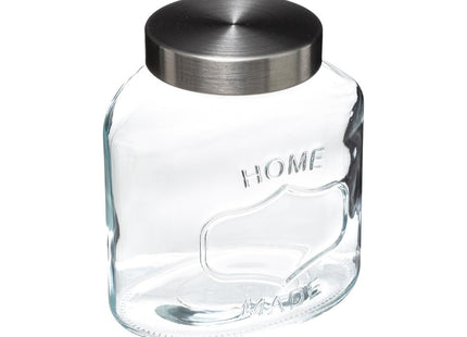 Pote de vidrio y acero inoxidable capacidad 1L - 179631