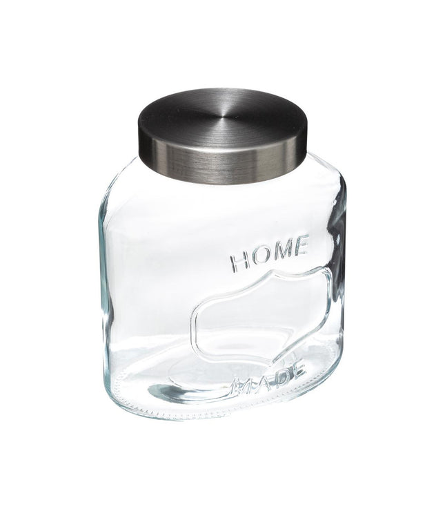 Pote de vidrio y acero inoxidable capacidad 1L - 179631