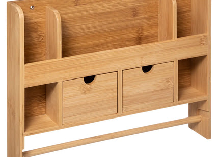 Especiero de pared con cajones de bambú - 179638