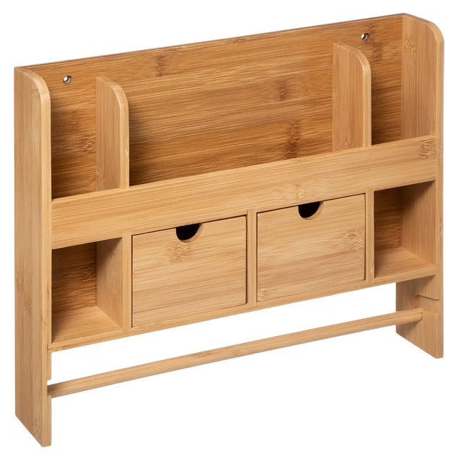 Especiero de pared con cajones de bambú - 179638