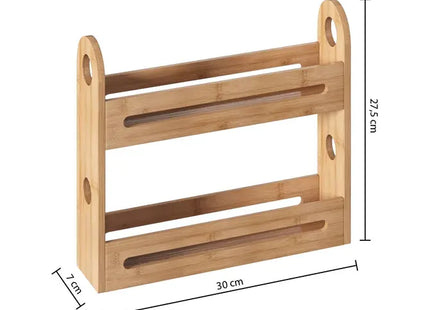 Estante para especias de bambú de 2 niveles - 179655