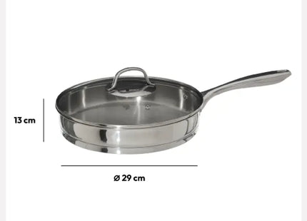 Sartén "Resilience" para saltear de acero inoxidable D28 cm - 179708
