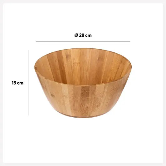 Ensaladera de bambú D28cm - 179734