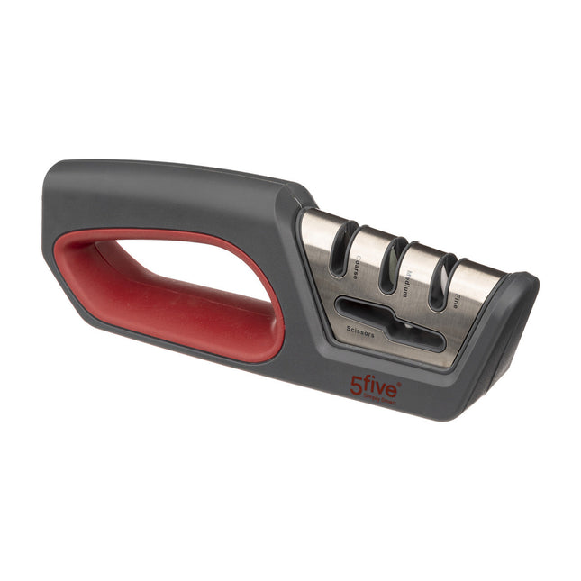 Afilador de cuchillos 4 funciones 3 hojas + tijeras - 179740