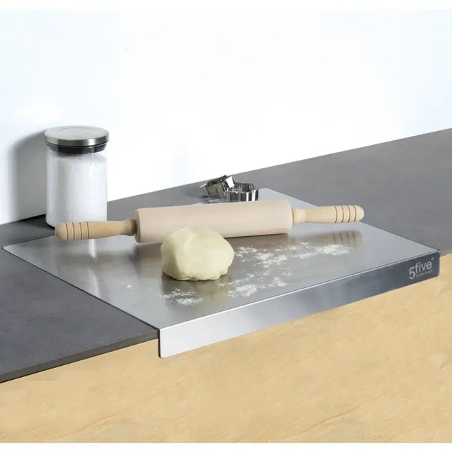 Tabla de amasar de acero inoxidable 50x40cm para pan, pizza, pastel - 179748