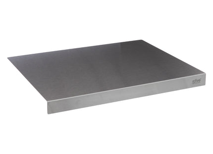 Tabla de amasar de acero inoxidable 50x40cm para pan, pizza, pastel - 179748