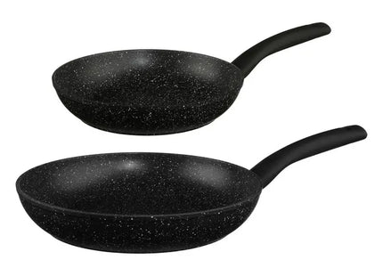 2 sartenes de aluminio "Caracter", 24/28 cm  - 179795