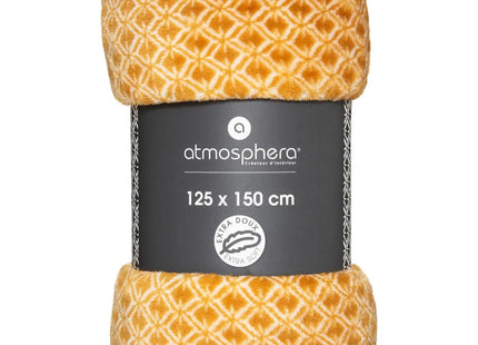 Frazada de franela "Otto" Amarillo mostaza 125x150cm - 181018R