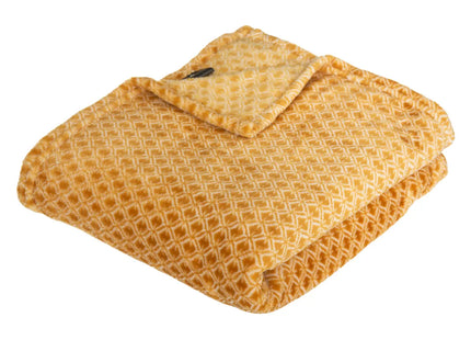 Frazada de franela "Otto" Amarillo mostaza 125x150cm - 181018R