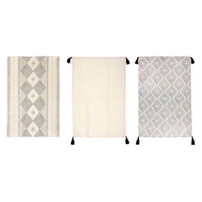 Juego de 3 paños de cocina de algodón estampado "Oasis" 45x70 - 181041