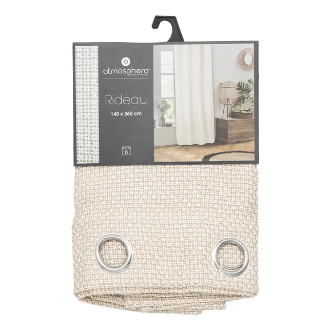 Cortina "Wild" gris 140x260cm - 181086B