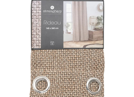 Cortina "Wild" beige 140x260cm - 181086D