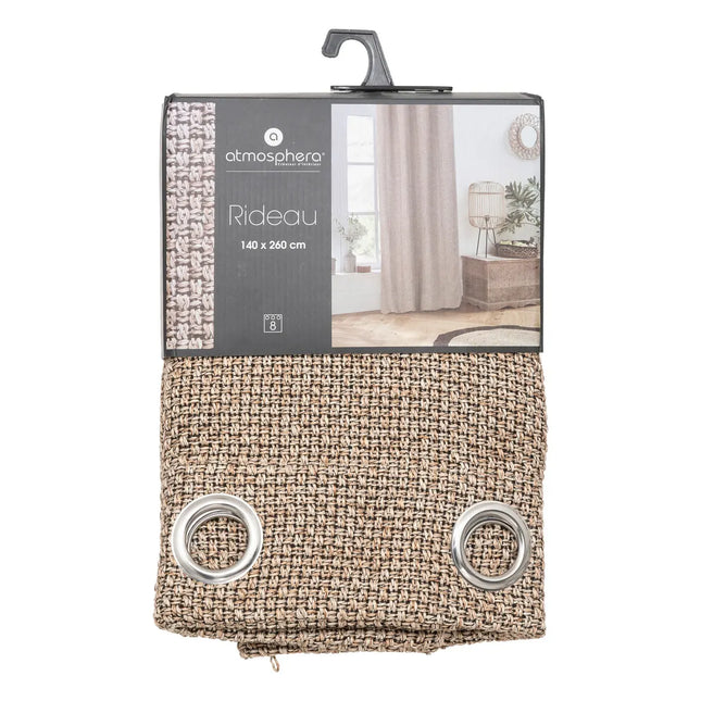 Cortina "Wild" beige 140x260cm - 181086D