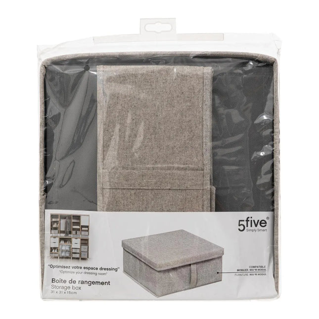 Caja organizador “Orga” 31x15cm gris claro -  181250