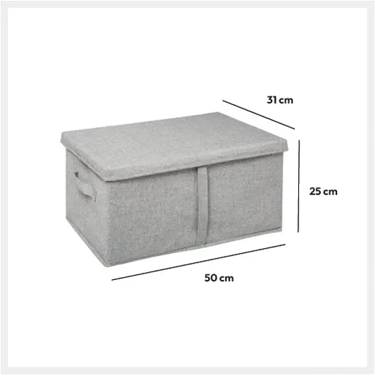 Caja organizador “Orga” 50x31x25cm gris claro -  181253