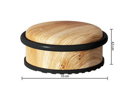 Tope de puerta bajo con efecto de madera natural - 181304