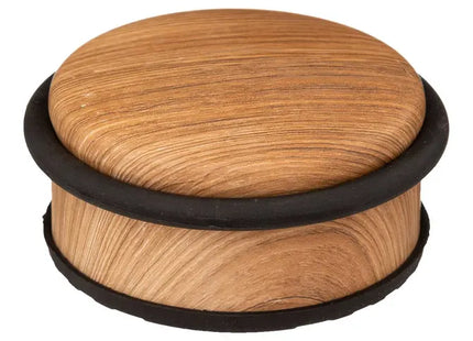 Tope de puerta bajo con efecto de madera natural - 181304