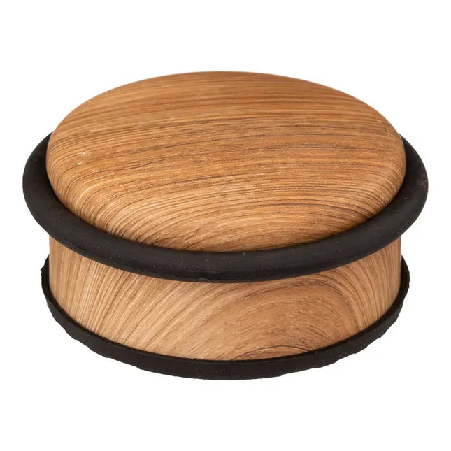 Tope de puerta bajo con efecto de madera natural - 181304