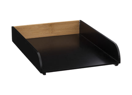 Porta documentos apilable "Bava" en madera y bambú - 181359