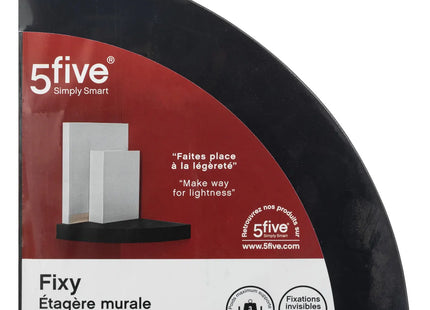 Estante esquinero “Fixy” efecto roble negro - 181396A