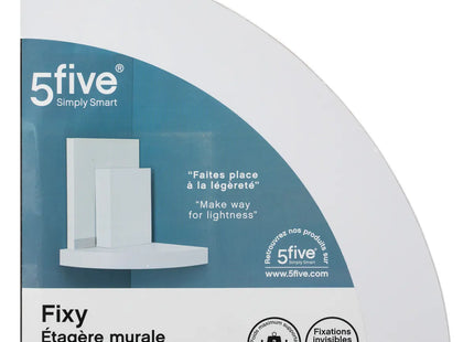 Estante esquinero “Fixy” efecto roble blanco - 181396B