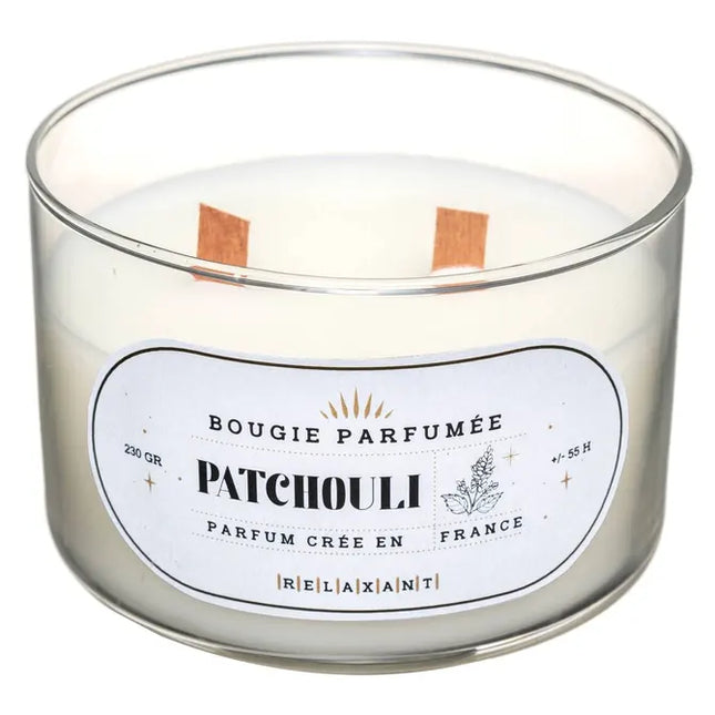 Vela perfumada "Snow"  pacholí, 470gr - 181626A