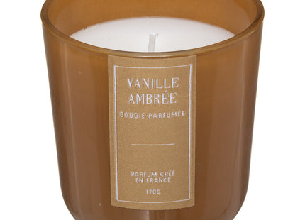Vela perfumada en tarro de cristal 170gr Aroma de vainilla ámbar - 181628A