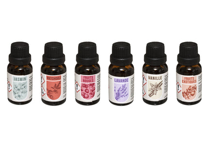 Caja aromática de 6 aceites perfumados gourmet y florales - 181646