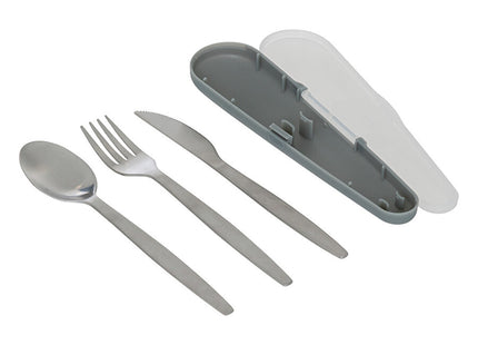 Juego de 3 cubiertos y caja de acero inoxidable - 181874