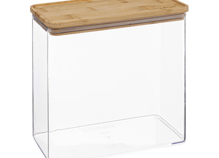 Caja "Eske" rectangular 3L hermética y apilable con tapa de Bambú - 181884
