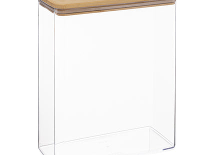 Caja "Eske" rectangular 4.3L hermética y apilable con tapa de Bambú  - 181885