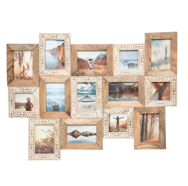 Collage de fotos “Adao” madera tallada 14 fotos - 182144