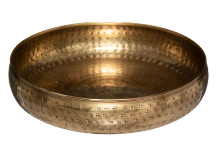 Plato de metal dorado martillado "Oasis" M - 182246