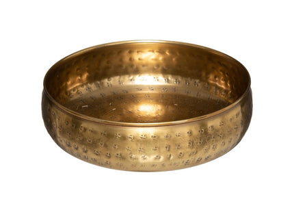 Plato de metal dorado martillado "Oasis" P - 182246