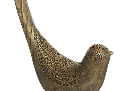 Ave "Oasis" en resina dorada A17 - 182251