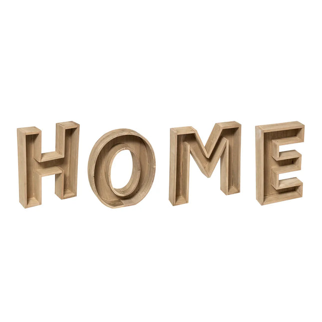Palabra de madera "Home"  26 cm de alto - 182265