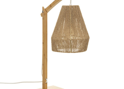 Velador de mesa "Palm" de bambú y  cáñamo A55cm - 182410