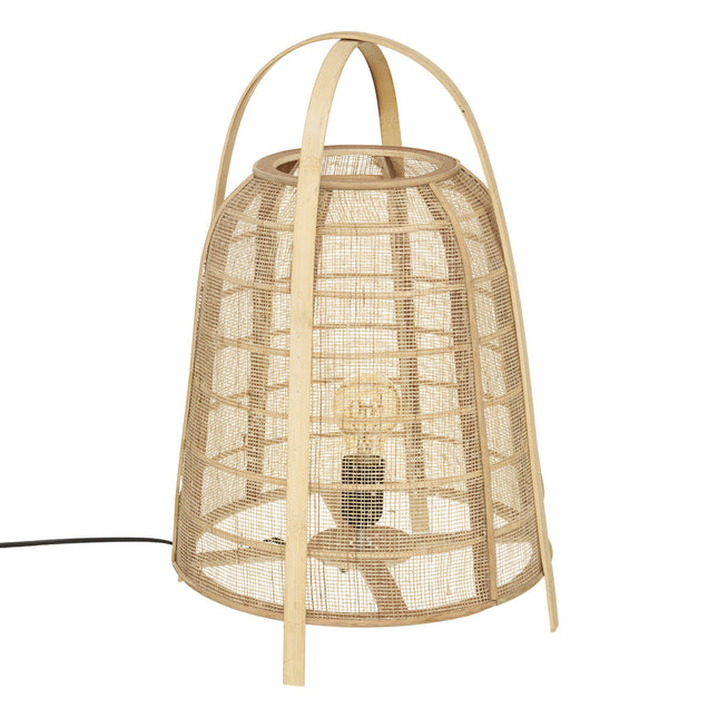 Velador de mesa "Carmen" en bambú A49cm - 182442