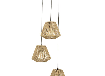 Lámpara suspendida "Jily" de cuerda 3 cabezas - 182476